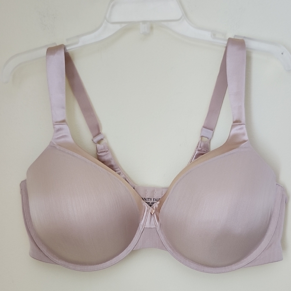 Bundle of 2 Vanity Fair Satin Trim Bras 42DD NWOT